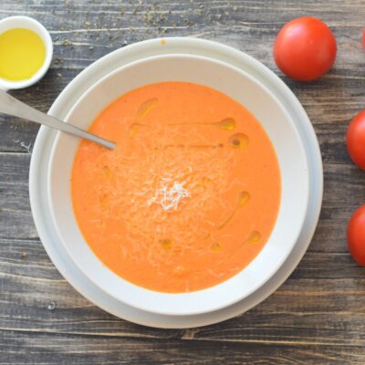 krémová rajčatová polévka
