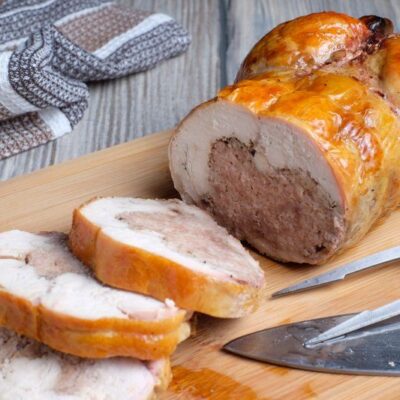 Sous-Vide-kuře-Ballotine-konečný výsledek